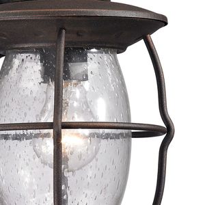 Village Lantern 13'' High 1-Light Outdoor Sconce - Weathered Charcoal 2