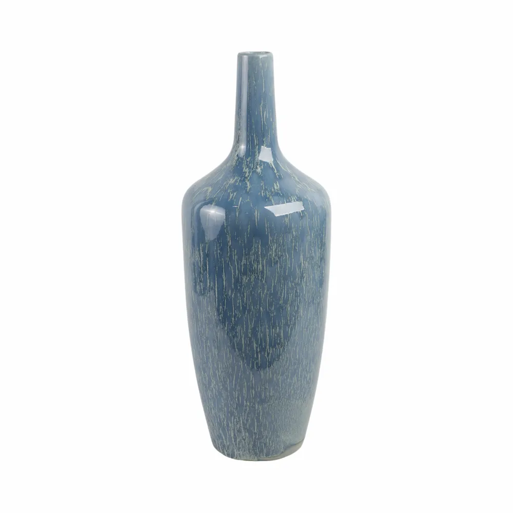 HENLEYSHAW TEAL VASE 25 (IN)