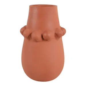 DUNBARWOOD RED VASE 13 (IN) 4