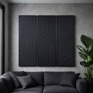 CASPERMOOR SET OF 3 BLACK ART 59 (IN) 13