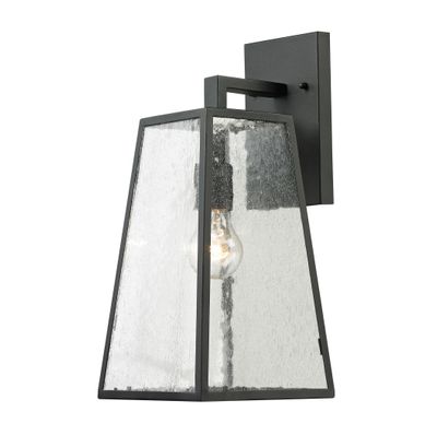 Meditterano 16″ High 1-Light Outdoor Sconce - Matte Black