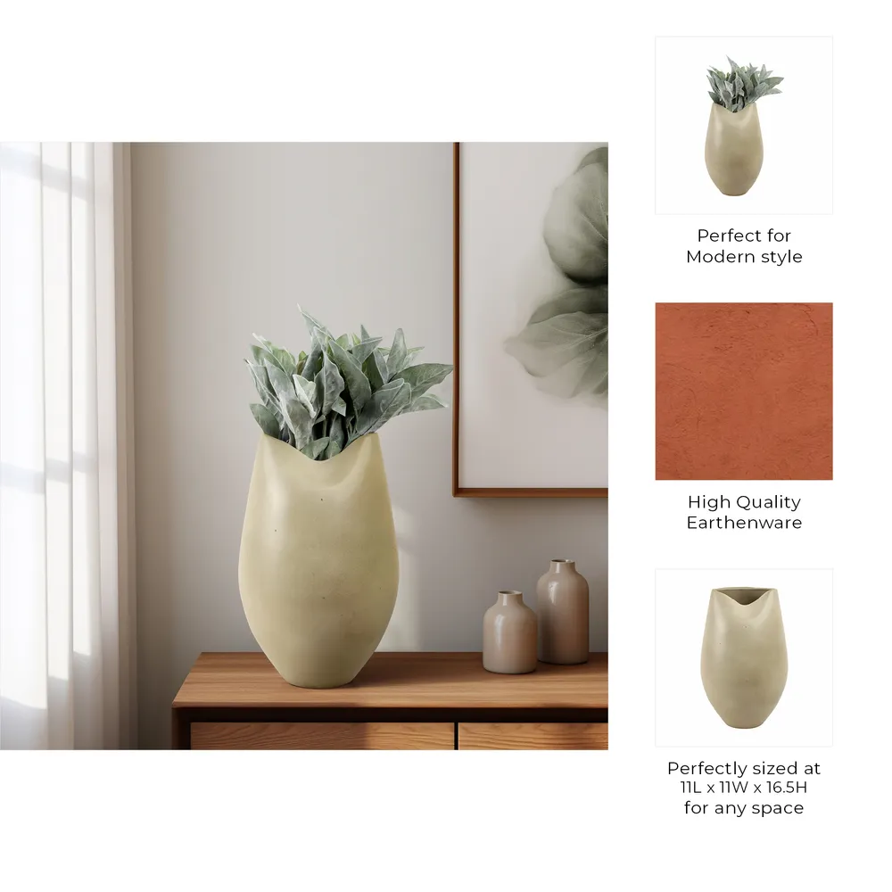 GAIGEMORE BROWN VASE 17 (IN)