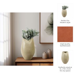GAIGEMORE BROWN VASE 17 (IN) 11