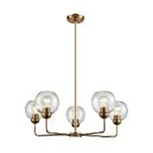 Astoria 28'' Wide 5-Light Chandelier - Gold 1