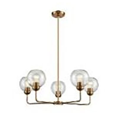 Astoria 28″ Wide 5-Light Chandelier - Gold