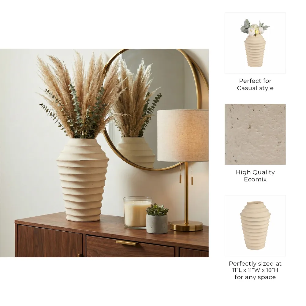 RIDERGATE IVORY VASE 18 (IN)