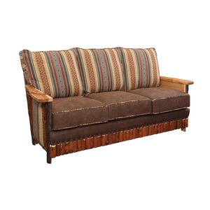 Hickory Log  Shenandoah Sofa - Customer Fabric - Seat:  Fabric TBD;   Backrest:  Fabric TBD 3