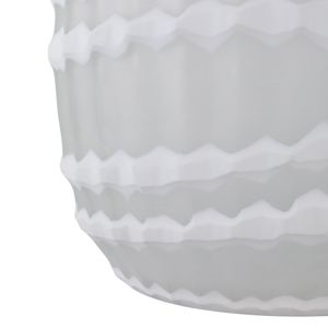 AXELBURN WHITE GLASS VASE 11 (IN) 6