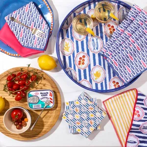 Mediterranean Market Paper Cocktail Napkin (Pack of 25) 3