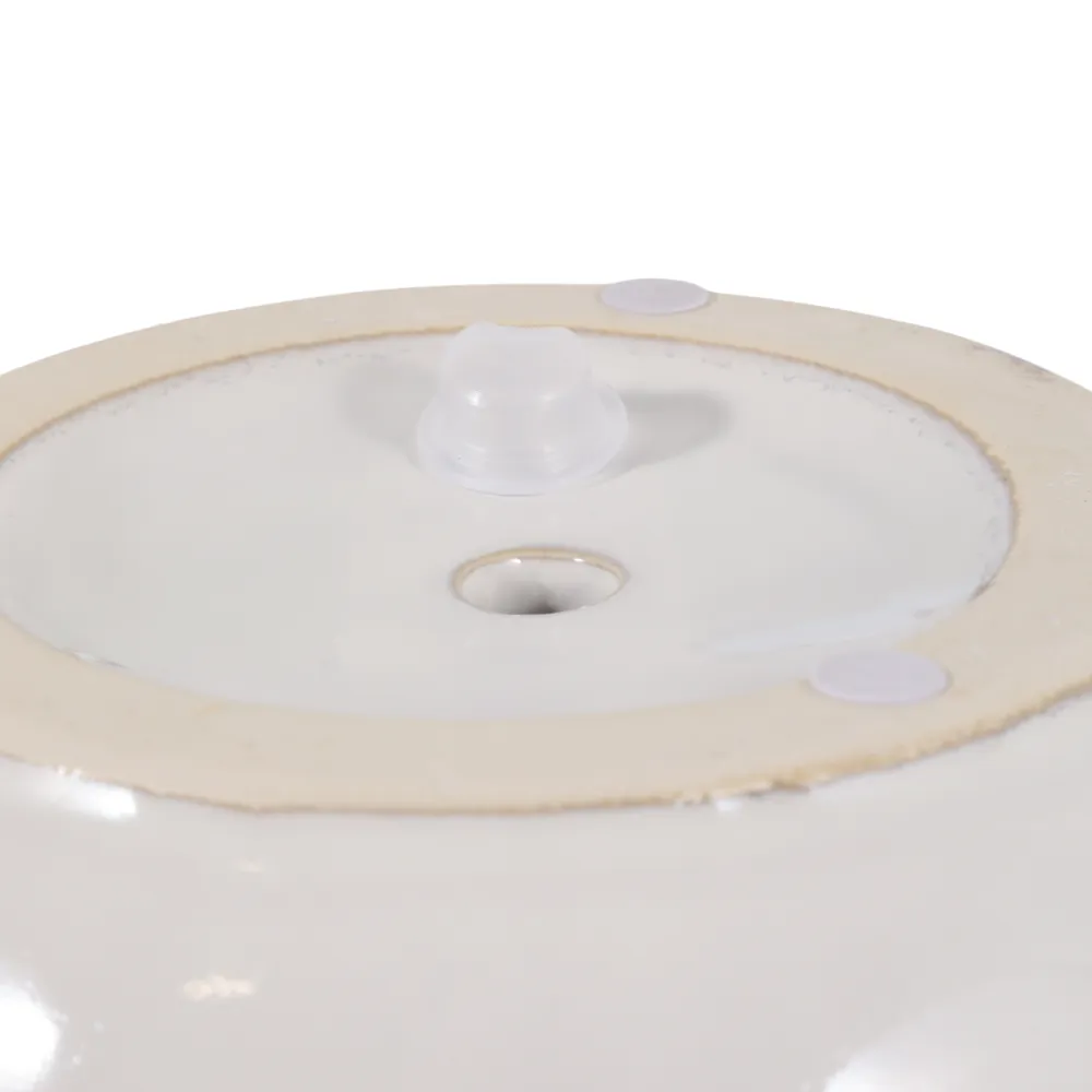 DRAPEROAK SET OF 2 IVORY PLANTER 7 (IN)