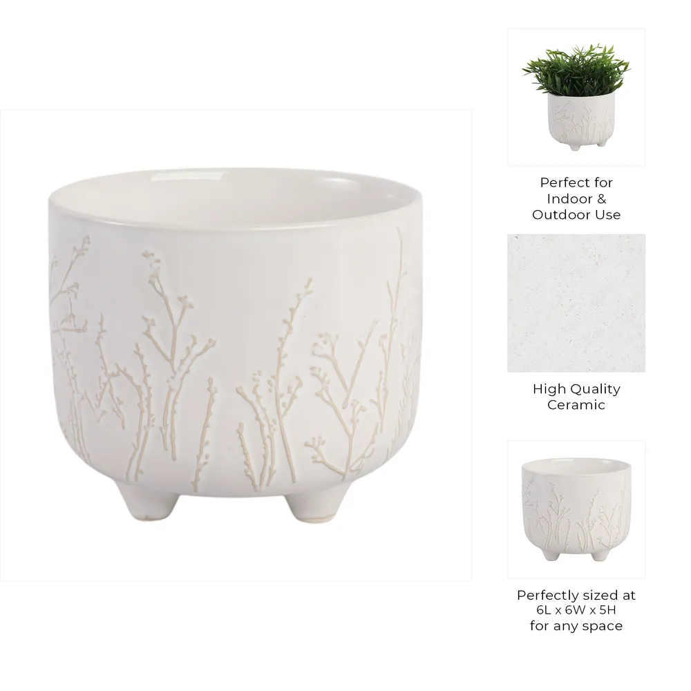 WRENHAM IVORY PLANTER 5 (IN)