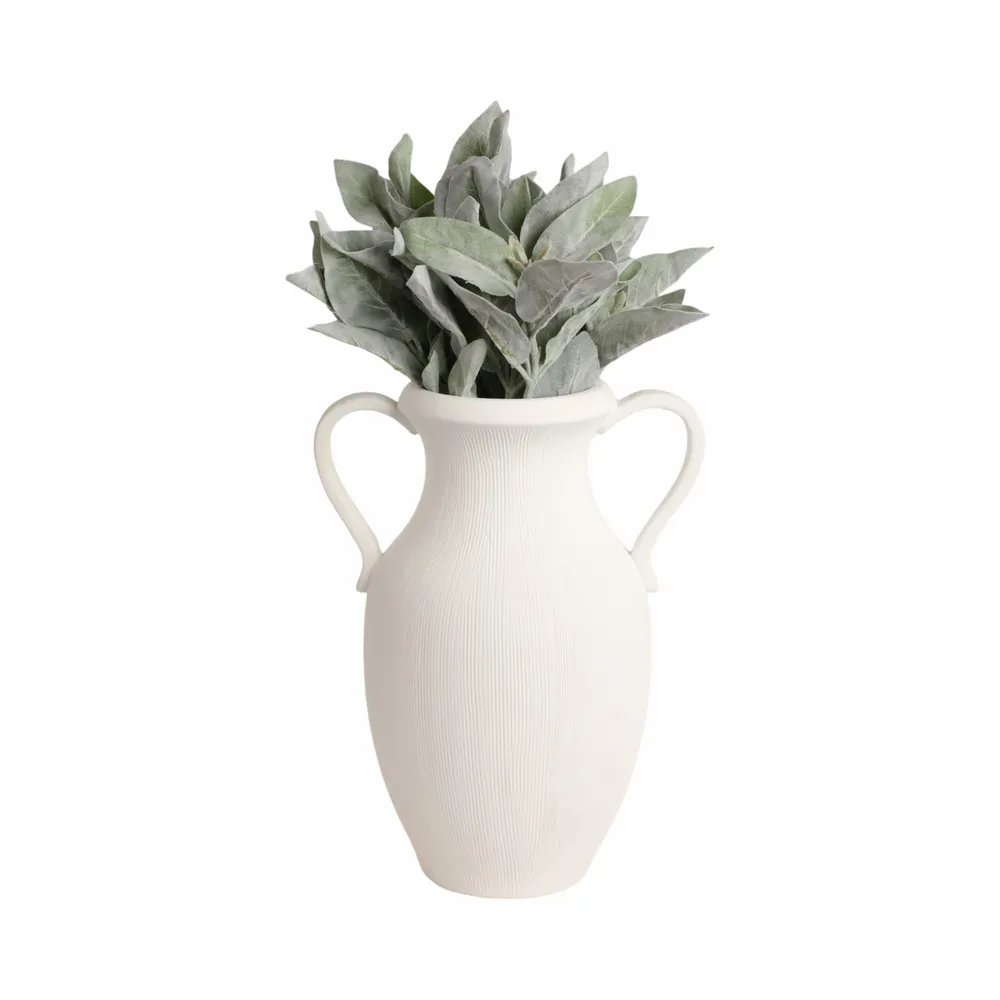 GARTONSHAW WHITE VASE 15 (IN)