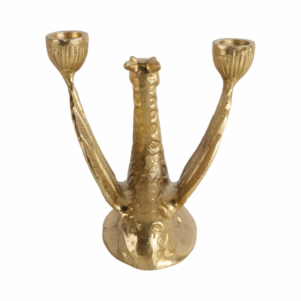 JORDANCREST GOLD CANDLE HOLDER 6 (IN)