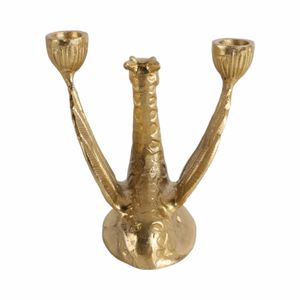 JORDANCREST GOLD CANDLE HOLDER 6 (IN) 6