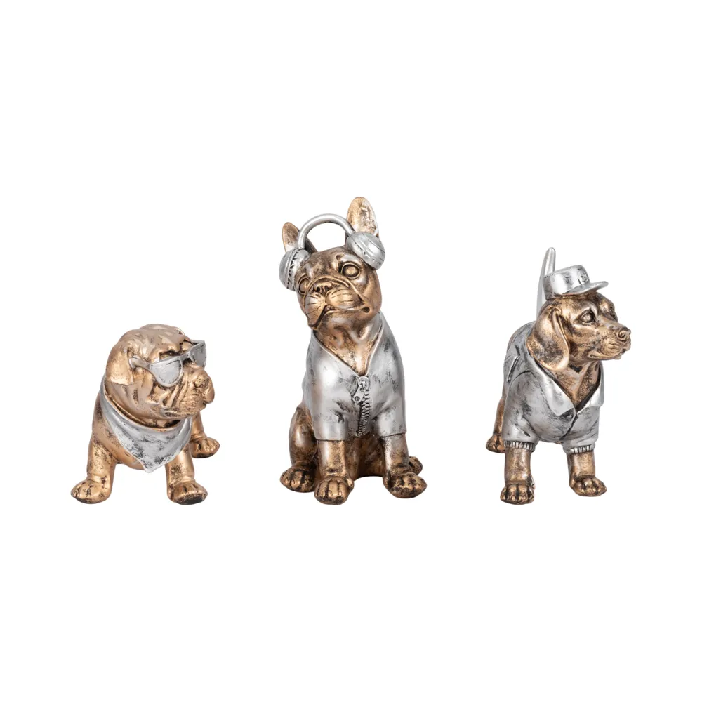 ZANEHOLM SET OF 3 GOLD DECOR 6 (IN)