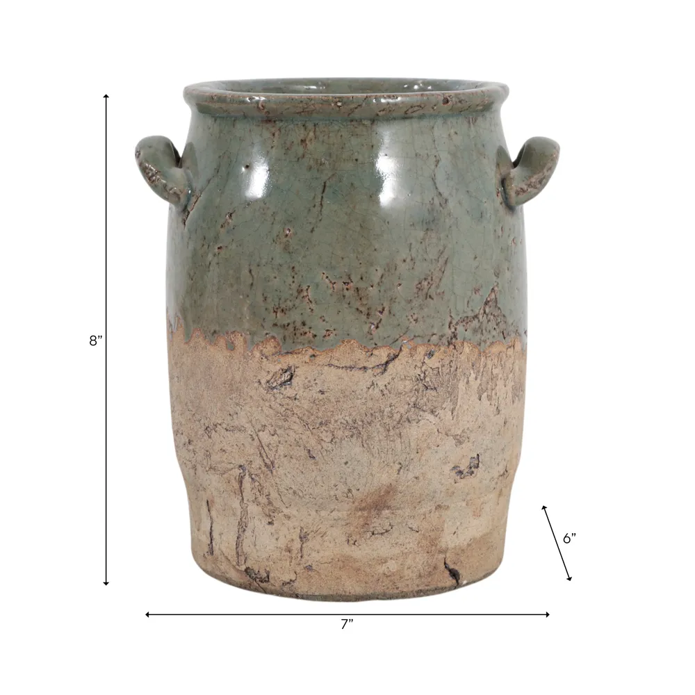 FRAZERCROSS GREEN VASE 8 (IN)