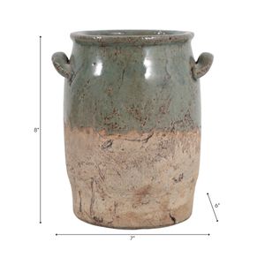 FRAZERCROSS GREEN VASE 8 (IN) 10