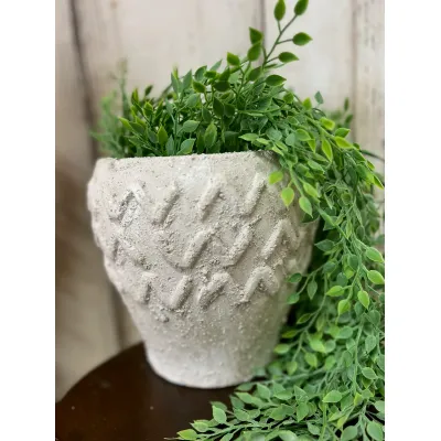 Checkered Vase 7x6.5in