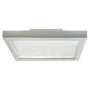 For-Square 12'' Wide Integrated LED Flush Mount - Brushed Nickel 1