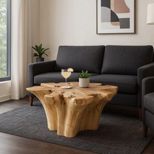 SHELTONFIELD TAN COFFEE TABLE 18 (IN) 13