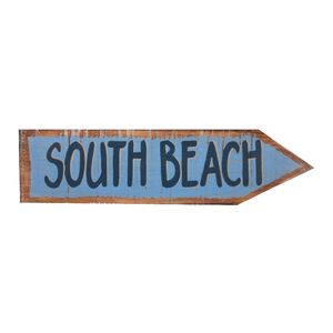 18-1/4" SOUTH BEACH ARROW SIGN 1