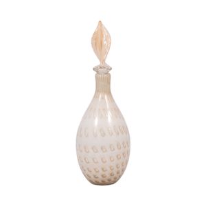 DENTONSHAW IVORY GLASS VASE 18 (IN) 4