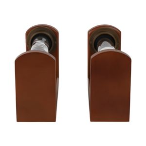 REGANBEACH SET OF 2 BROWN BOOKENDS 8 (IN) 7