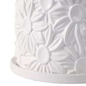 BOWENHAVEN SET OF 2 WHITE PLANTER 7 (IN) 6