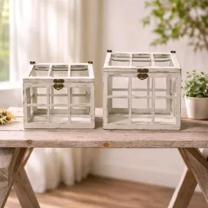 Belmont Lanterns Set of 2 15in and 12inH 2