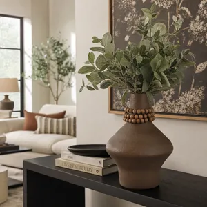 PARKERFORD BROWN VASE 12 (IN) 11