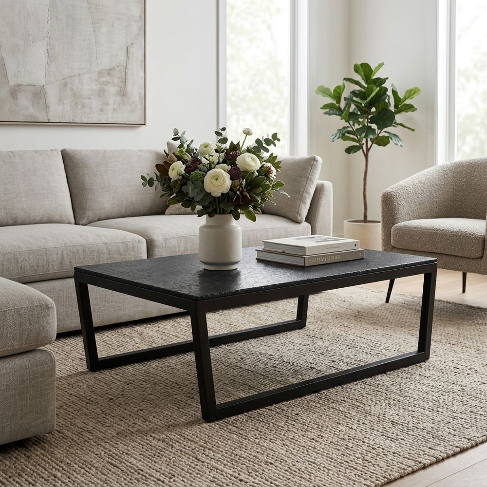 DRAKECLIFF BLACK COFFEE TABLE 17 (IN)