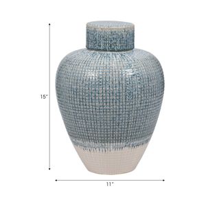 DREWDALE BLUE VASE 15 (IN) 8