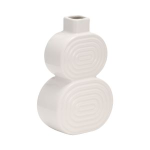 LEONAGATE WHITE VASE 10 (IN) 4