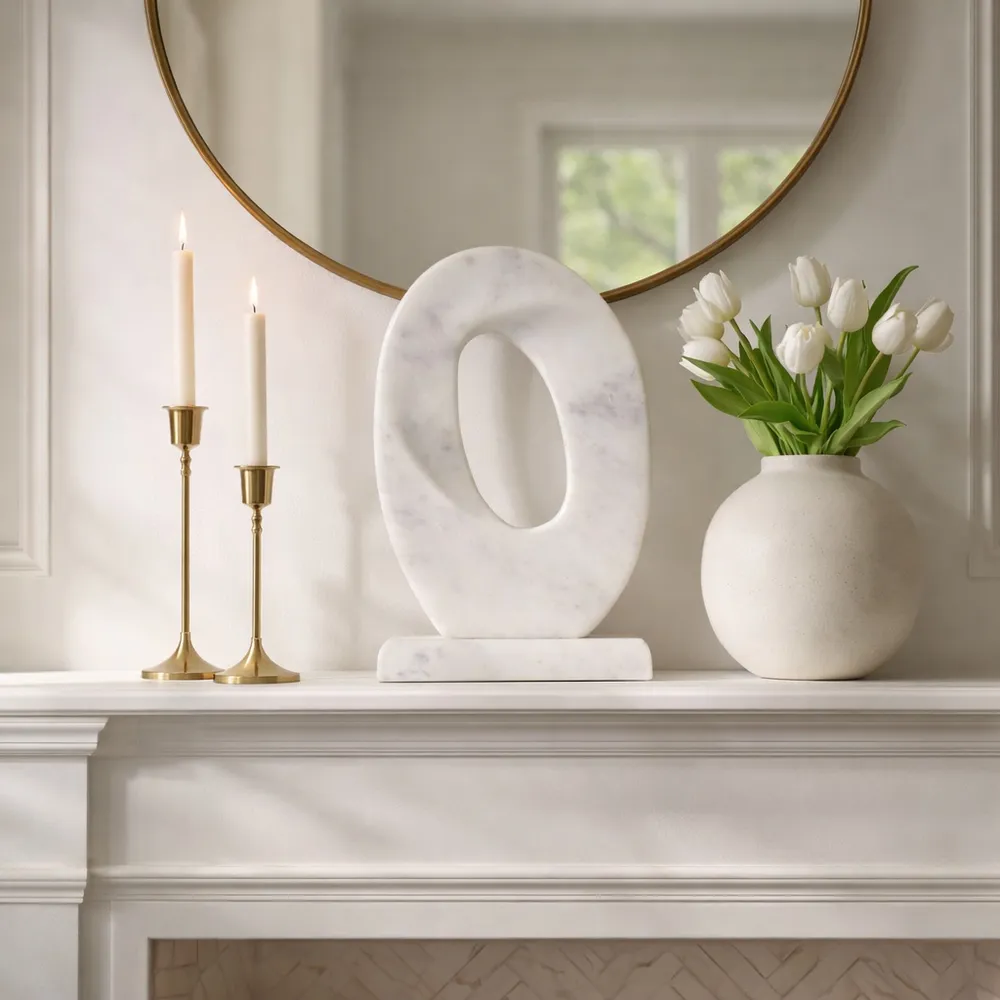 CARVERTON WHITE DECOR 13 (IN)