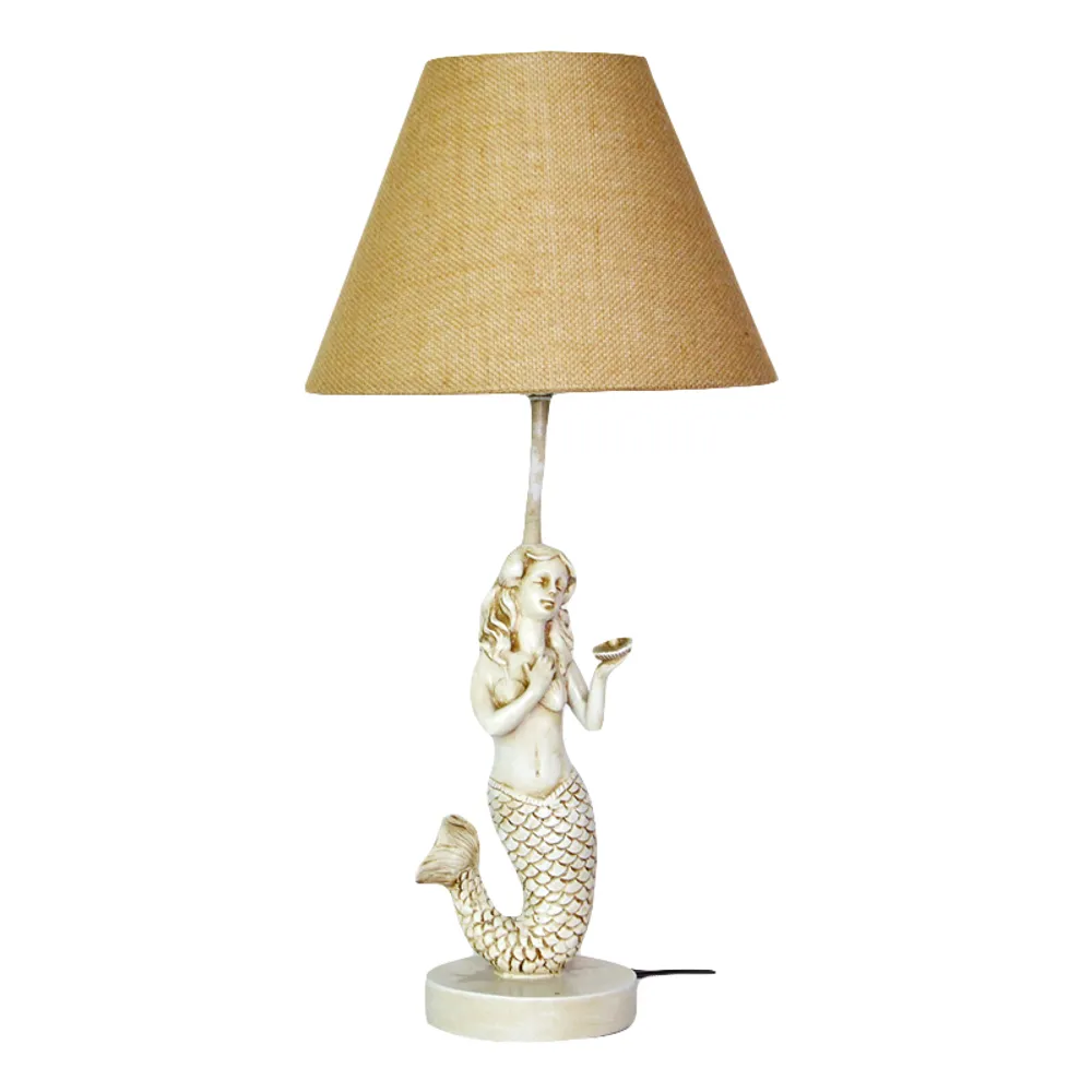 22-1/2" MERMAID TABLE LAMP W/SHADE