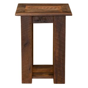 Barnwood Open Nightstand 3