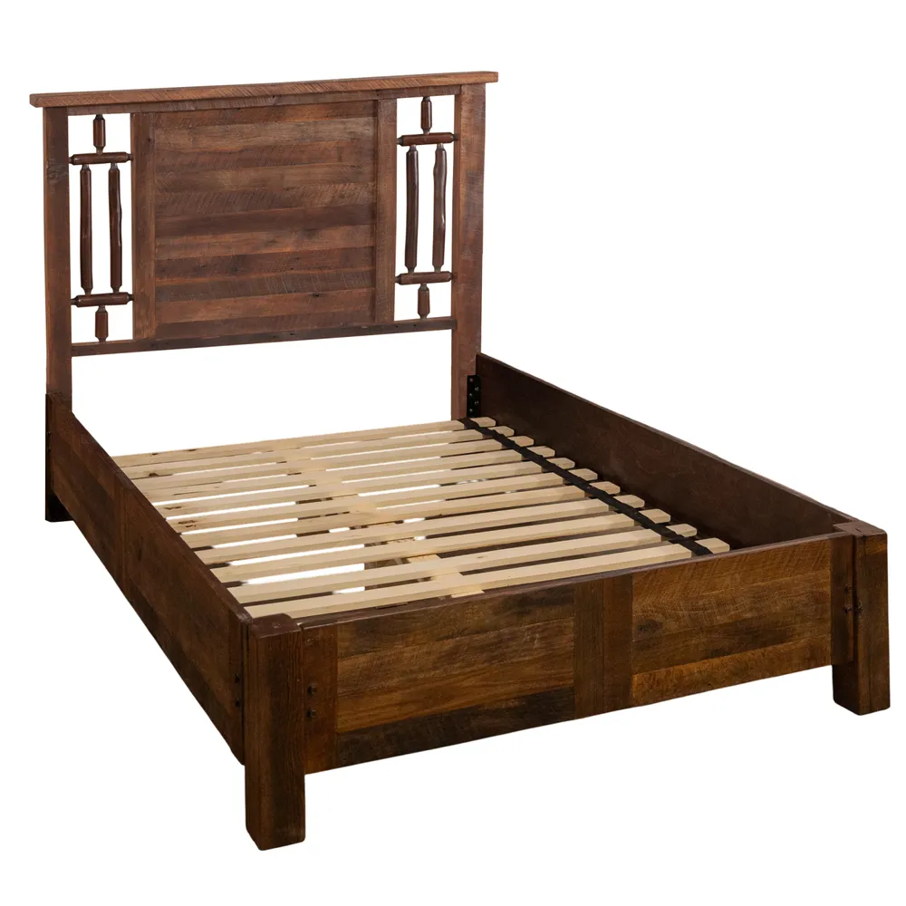 Appalachian Windowpane Bed with Rail System - Single