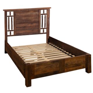 Appalachian Windowpane Bed with Rail System - Cal King