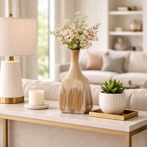 FLORAWELL TAN VASE 12 (IN) 2