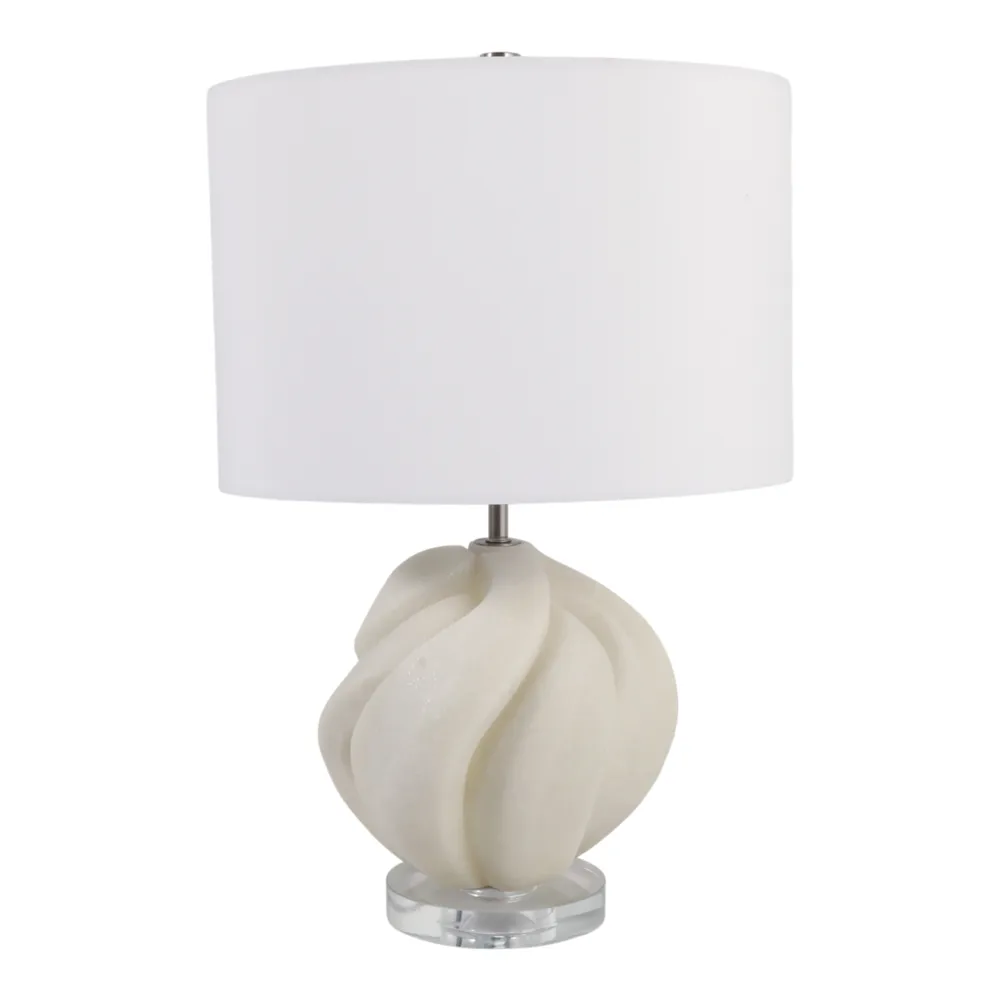 ELLENOAK WHITE LAMP 21 (IN)