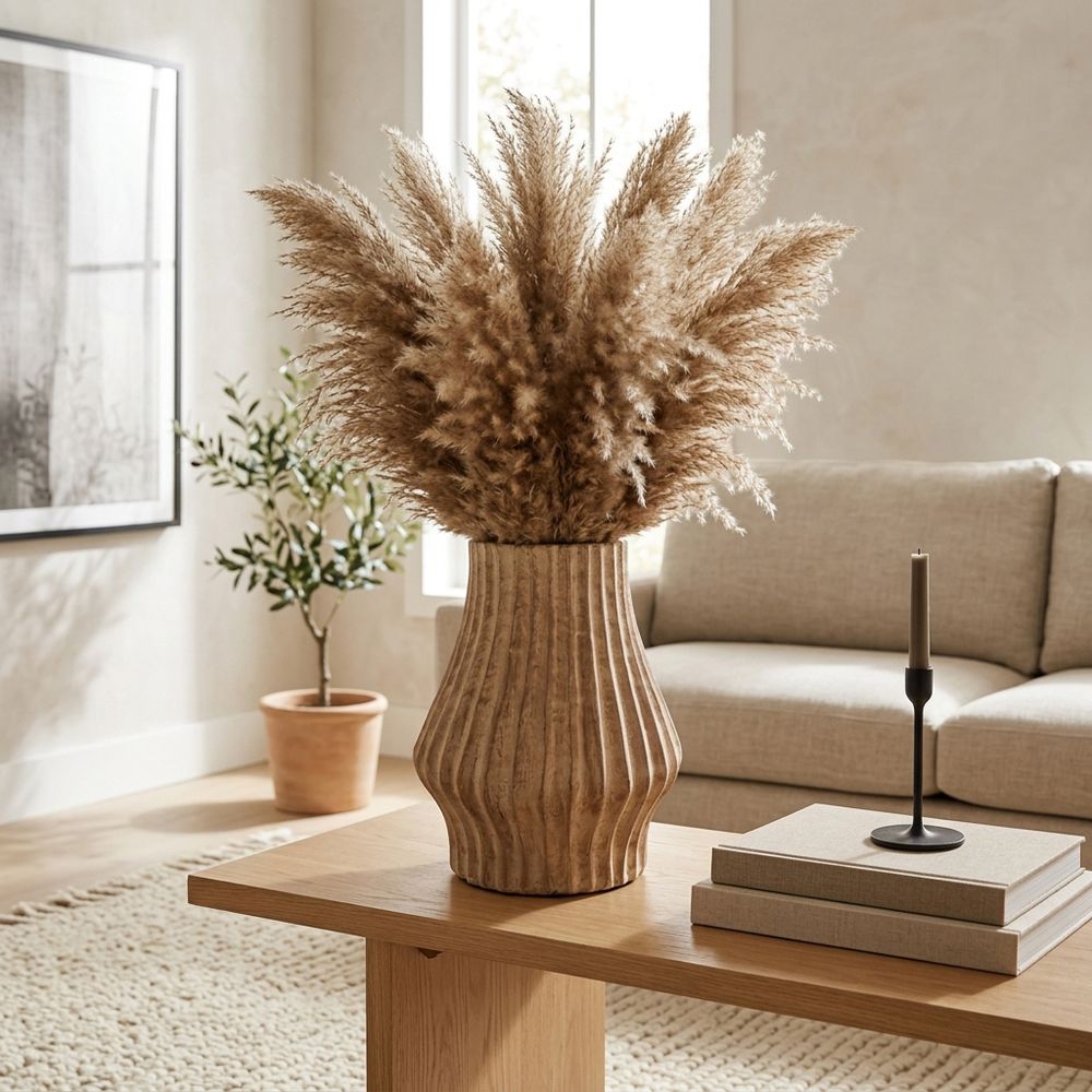 FALTONLAKE BROWN VASE 16 (IN)