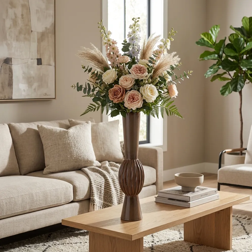 EATONCROSS BROWN VASE 26 (IN)