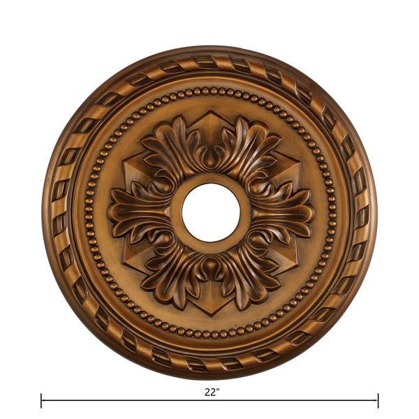 Corinthian 22'' Wide Medallion - Antique Bronze
