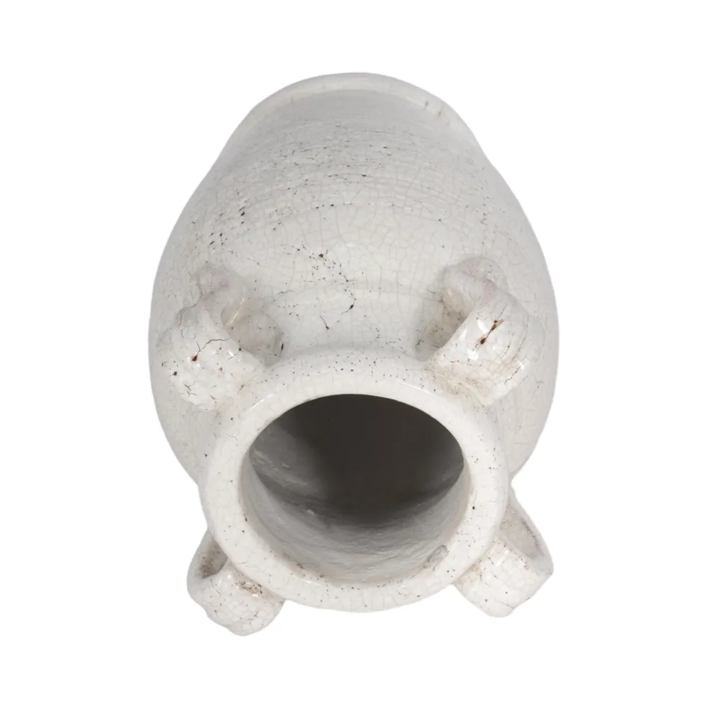 COHENWAY WHITE VASE 8 (IN)