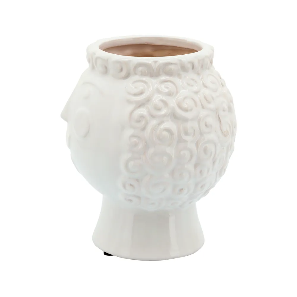BRADYPARK WHITE PLANTER 7 (IN)