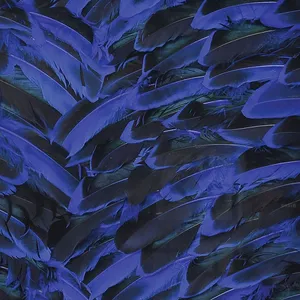 Neon Feather Dimensional Wall Art - Blue 4