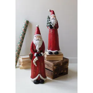 Set of 2 Resin Santas 1