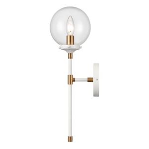 Boudreaux 19'' High 1-Light Sconce - Matte White 4