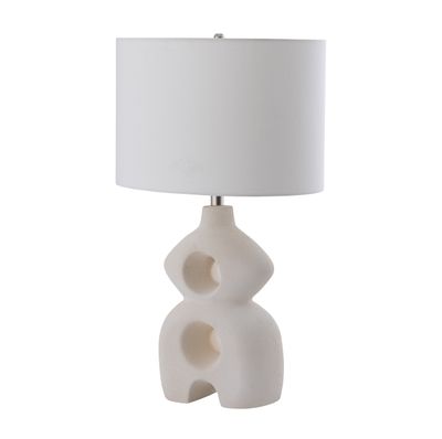Neptune 26″ High 1-Light Table Lamp - Dry White