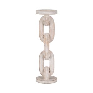 CARVERBURN WHITE CANDLE HOLDER 14 (IN) 1
